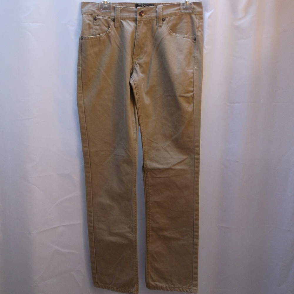 Men Free World Khaki Straight Leg Denim